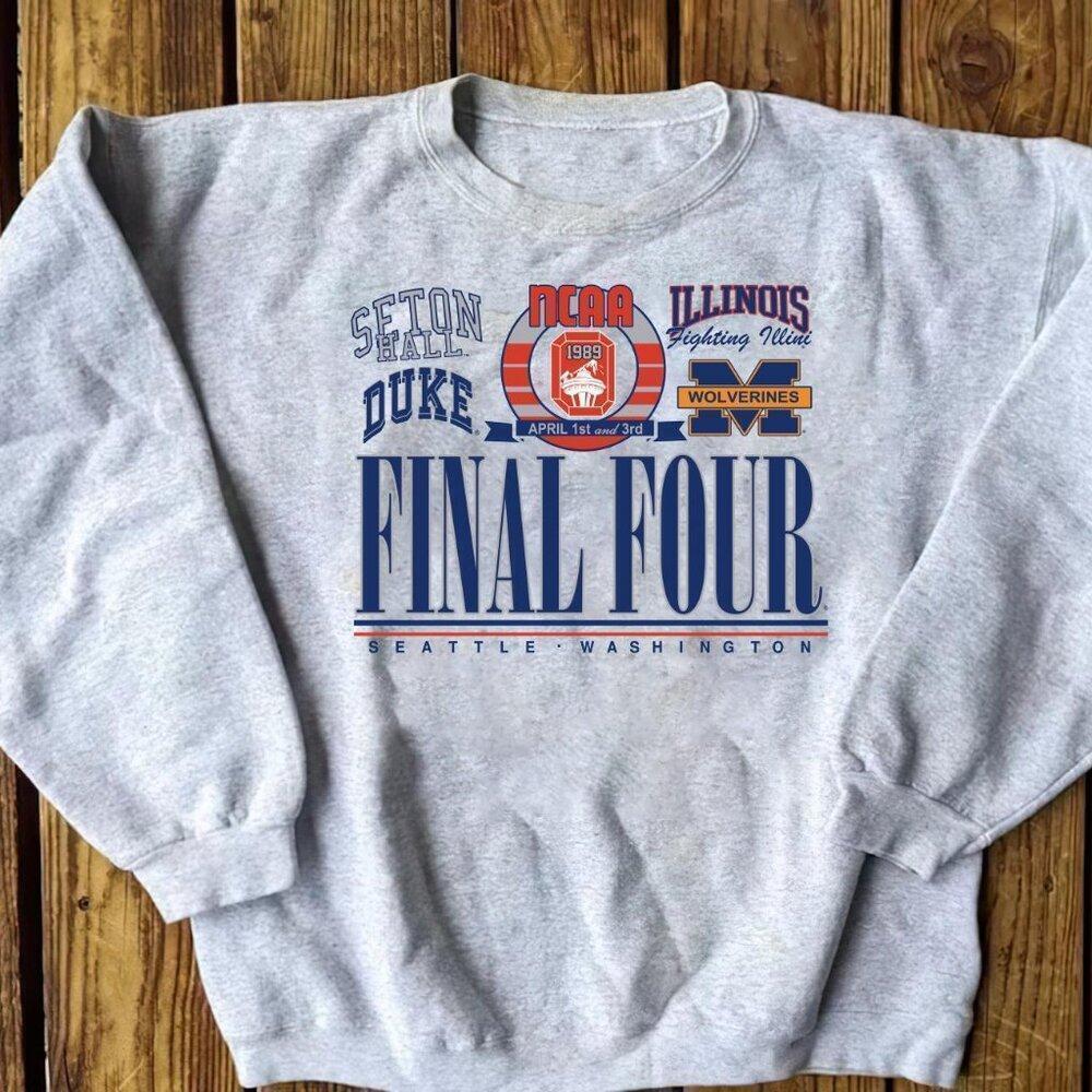 NCAA Final Four 1989 Sweatshirt Crewneck Sweater Pullover Unisex Shirt